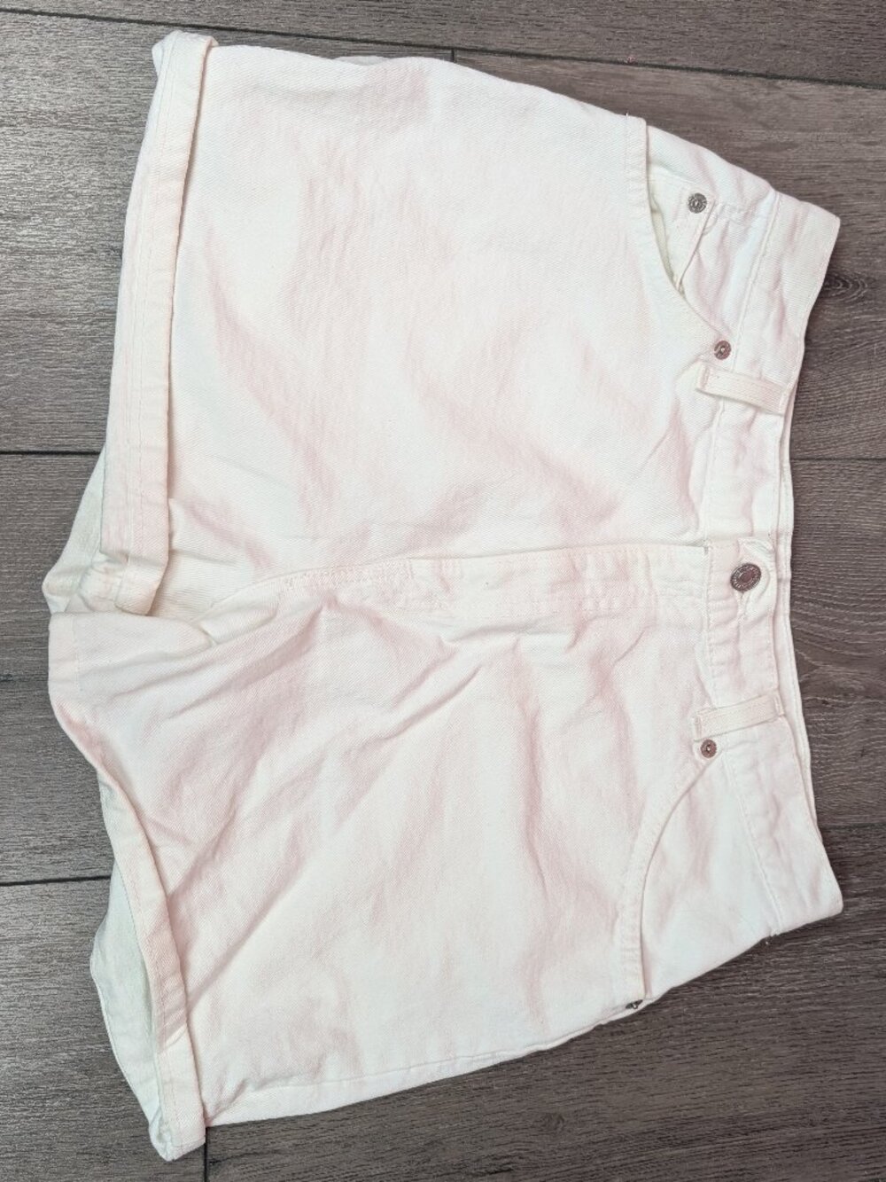 Vintage levi's orange tag white shorts